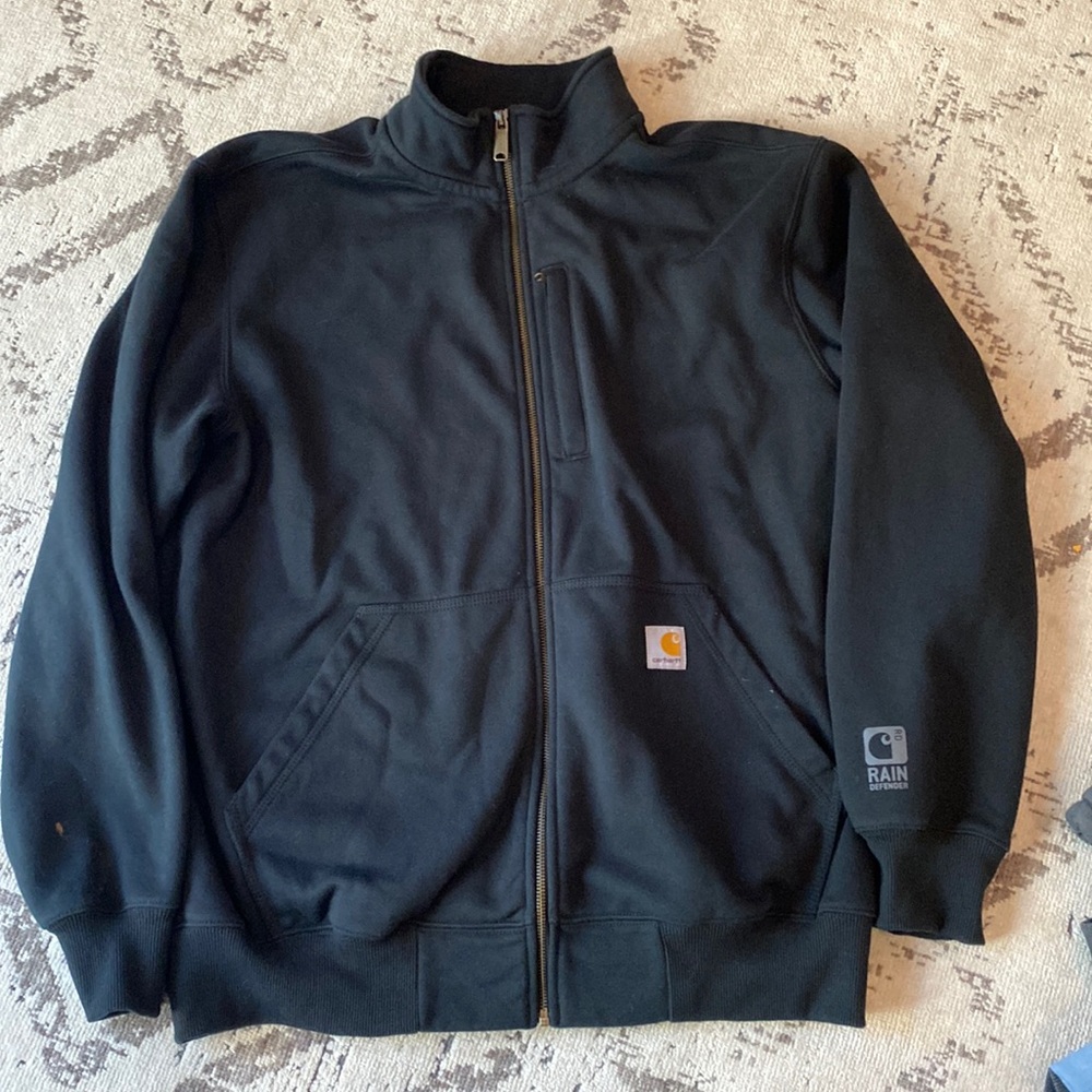 Mens Carhartt zip down sweater.